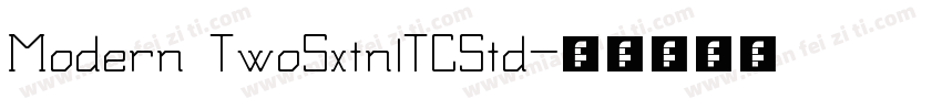 Modern TwoSxtnlTCStd字体转换